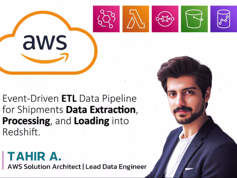 Cover image for Event-Driven ETL Data Pipeline for Loading Shipments to Redshift