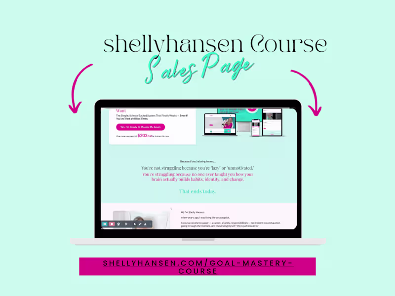 Cover image for Goal Mastery Course Sales Page Enhancement