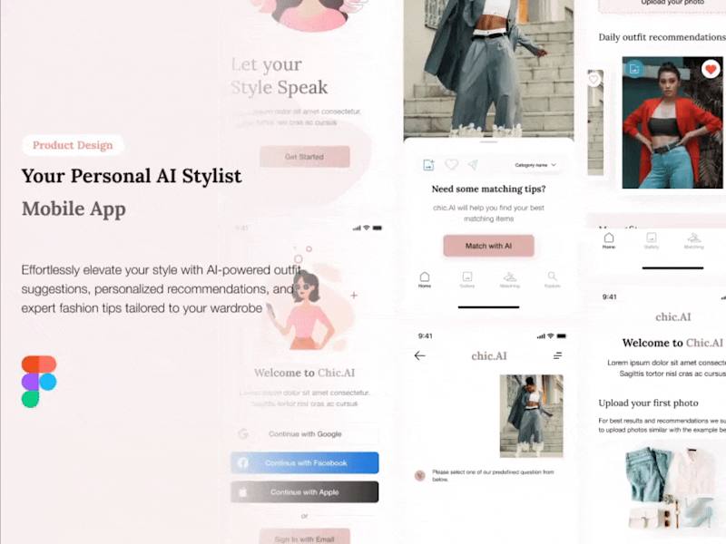 Cover image for Your Personal AI Stylist - Mobile App [Figma]
