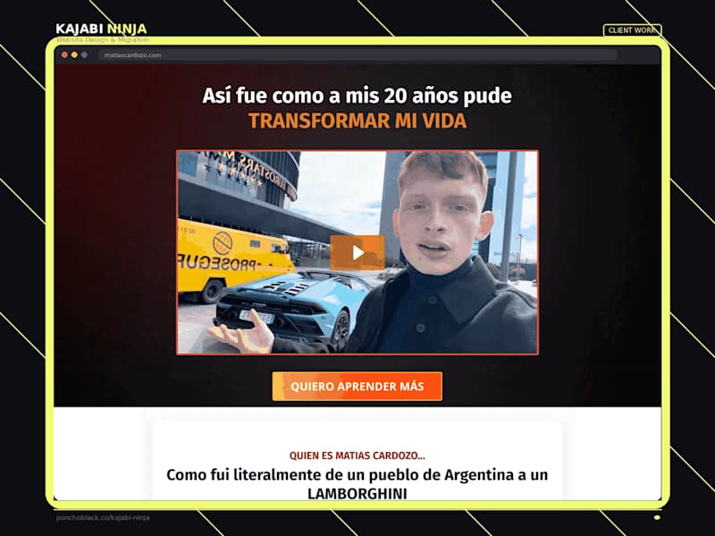 Cover image for Kajabi Client: Matias Cardozo