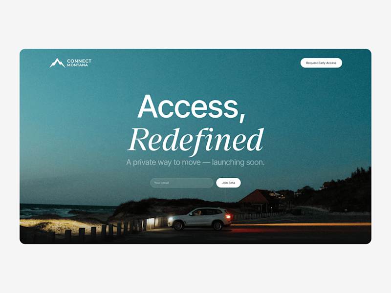Cover image for Connect Montana - Waitlist website