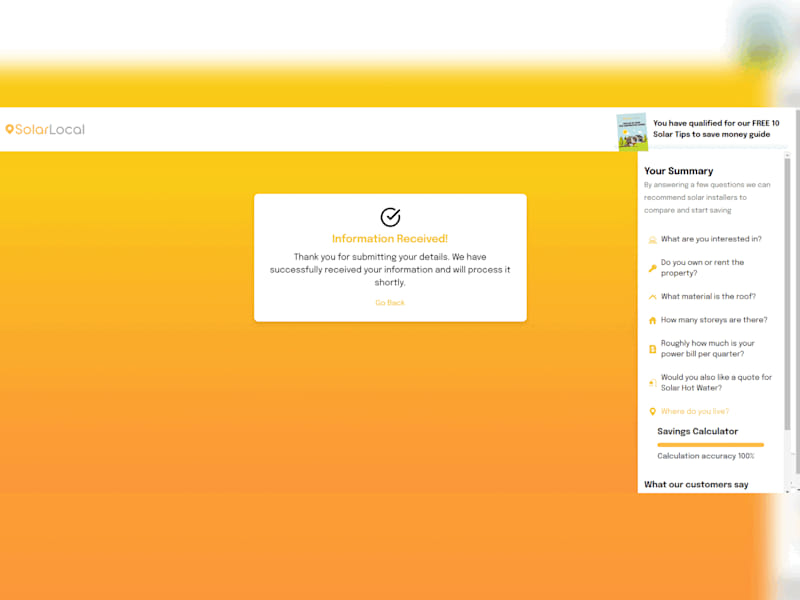 Cover image for Solar Insights Platform – Interactive Solar Solutions