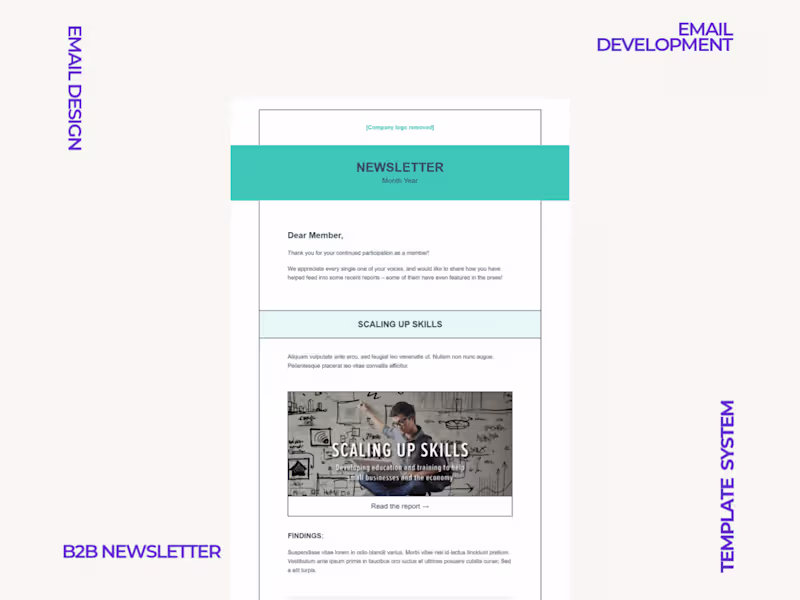 Cover image for Quarterly B2B Newsletter Design and Development