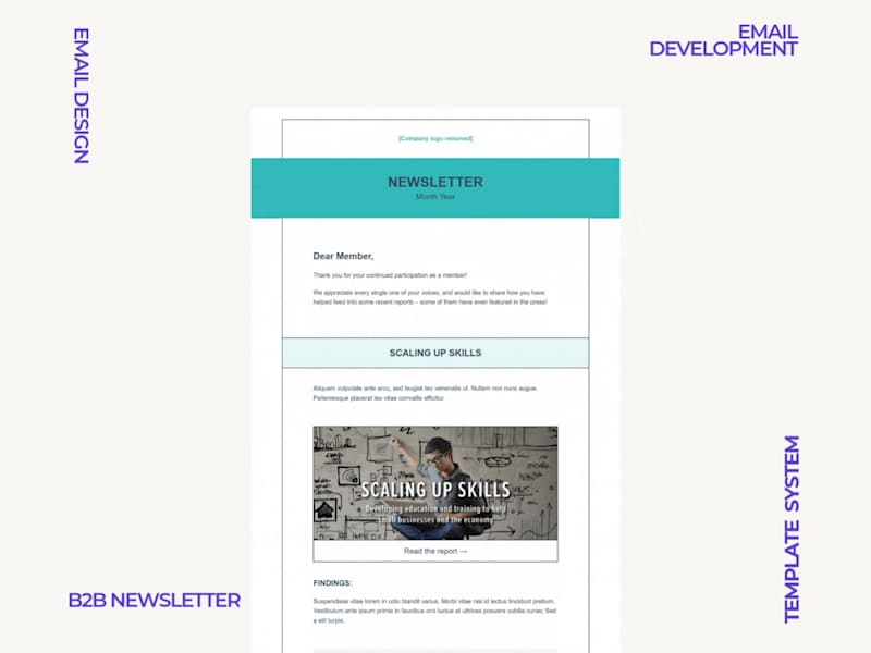Cover image for Quarterly B2B Newsletter Design and Development