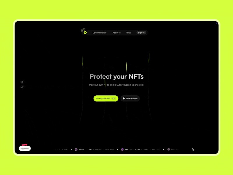 Cover image for NFT Freezer Website | Design & Dev