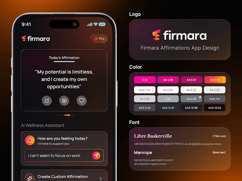 Cover image for Daily Affirmations & AI Wellness Coach Mobile App