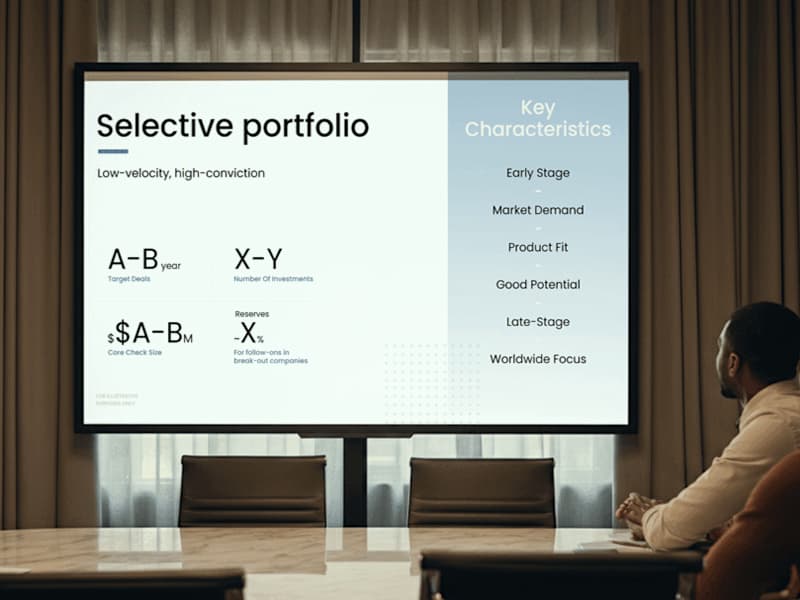 Cover image for Pitch Deck Design for a Boutique VC Firm