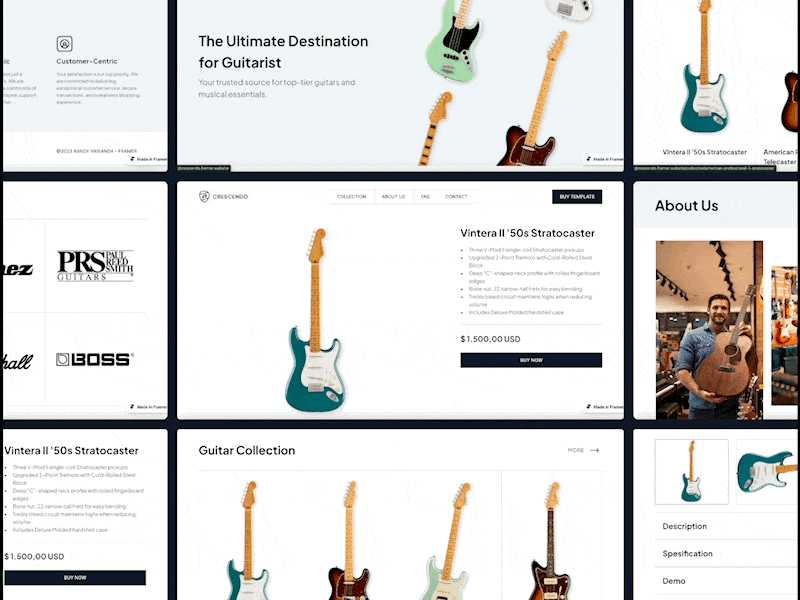 Cover image for Crescendo Guitar Store