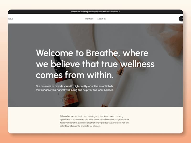 Cover image for Essential oils e-commerce