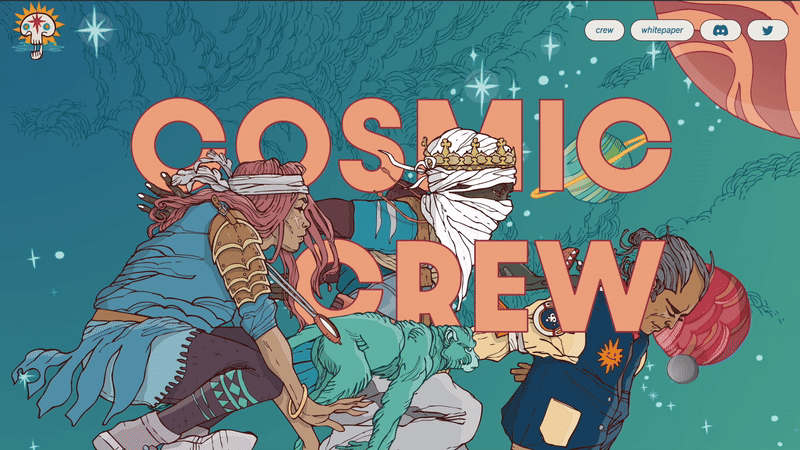 Cover image for Cosmic Crew NFT collection website