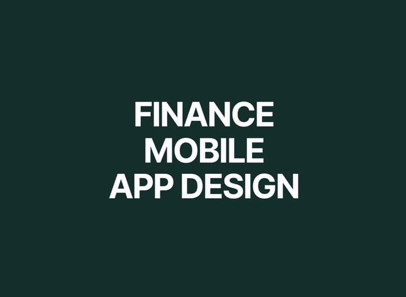 Cover image for Finance Mobile App Design