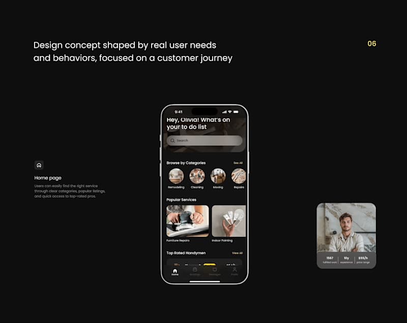 Cover image for Nandly UI/UX Design | A Digital Handyman Booking App