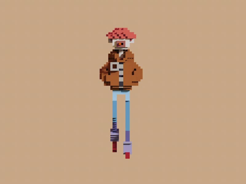Cover image for Voxel Character Animation in MagicaVoxel