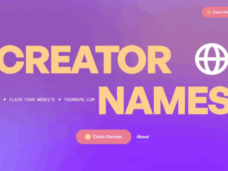 Cover image for Creator Names