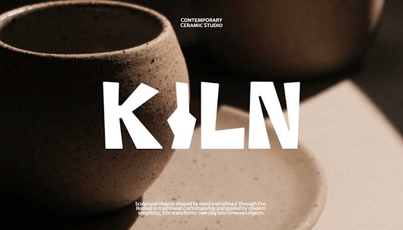 Cover image for KILN | Contemporary Ceramic Studio | Branding