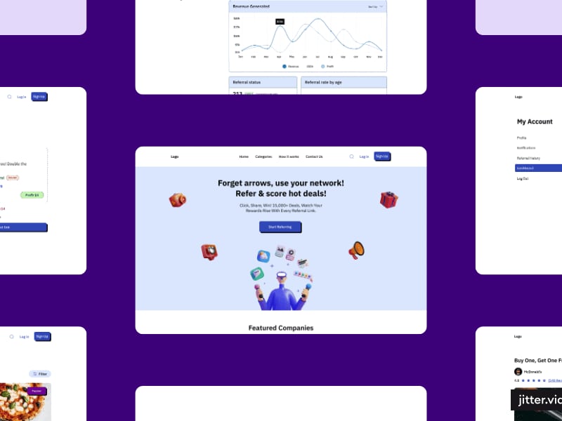 Cover image for Referral web app design