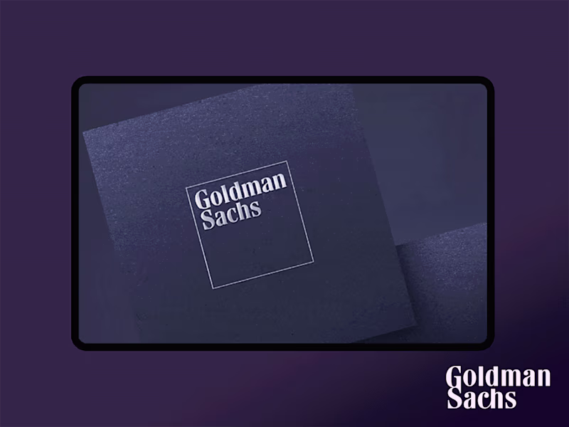 Cover image for Goldman Sachs Visual Identity System