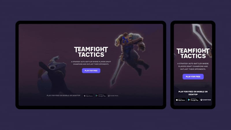 Cover image for Teamfight Tactics Landing Page Redesign
