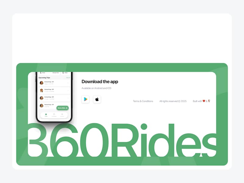 Cover image for 360Rides Website Design & Development