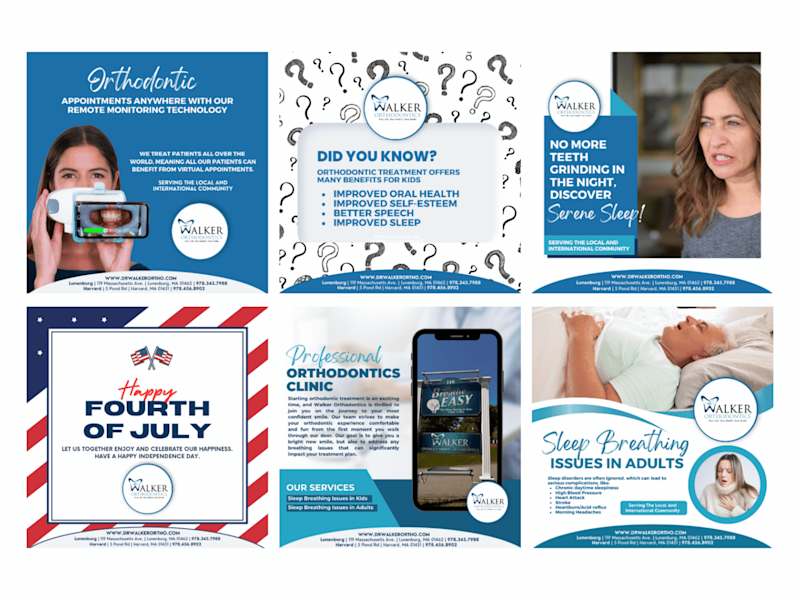 Cover image for Monthly Graphics for Walker Orthodontics Clinic