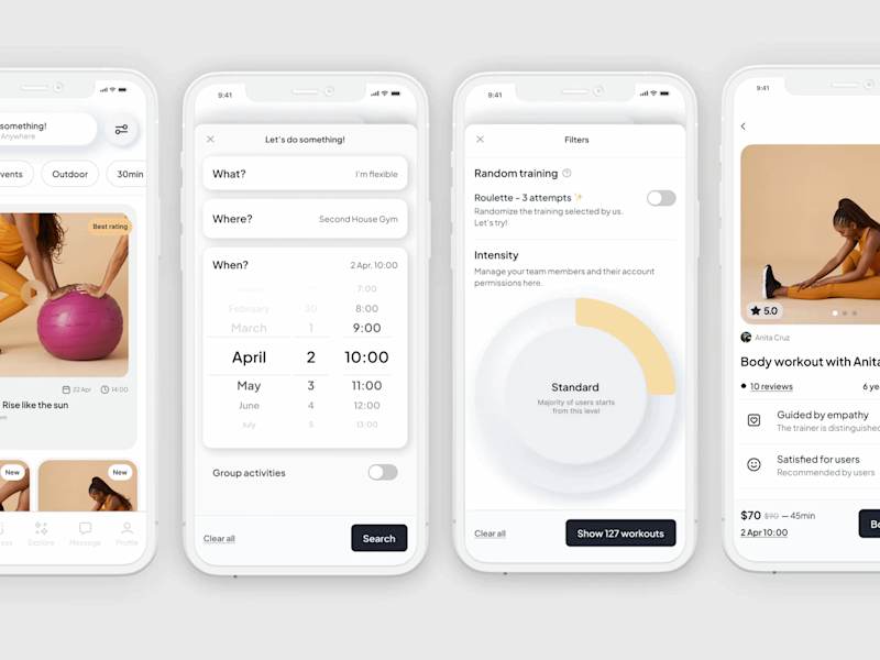 Cover image for UX/UI Gimme App: Empowering Wellness for All Shapes 