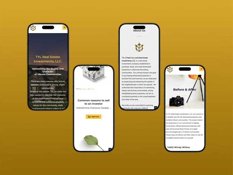 Cover image for TYL Real Estate Investments | WordPress Website