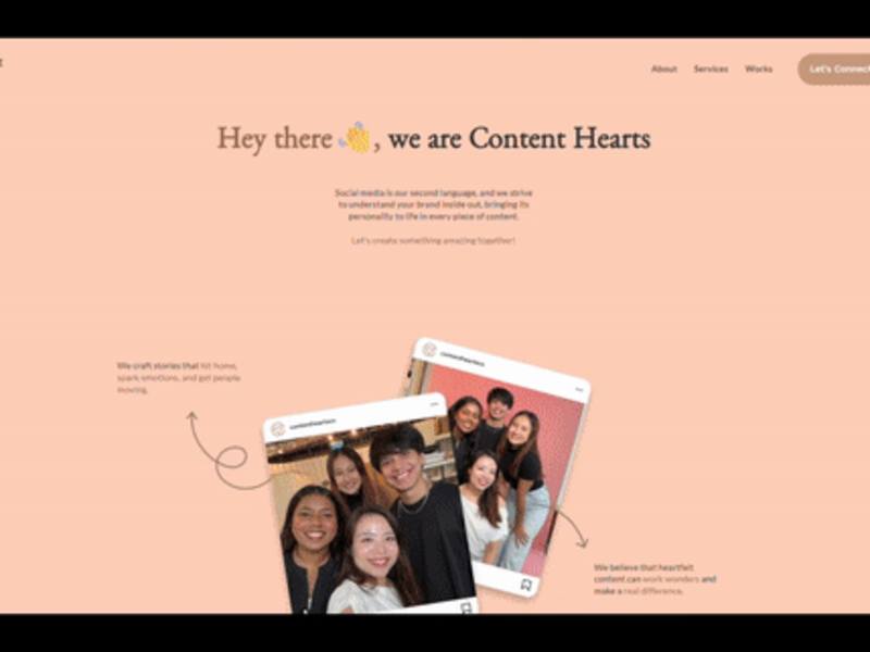 Cover image for Content Hearts • Social Media Agency