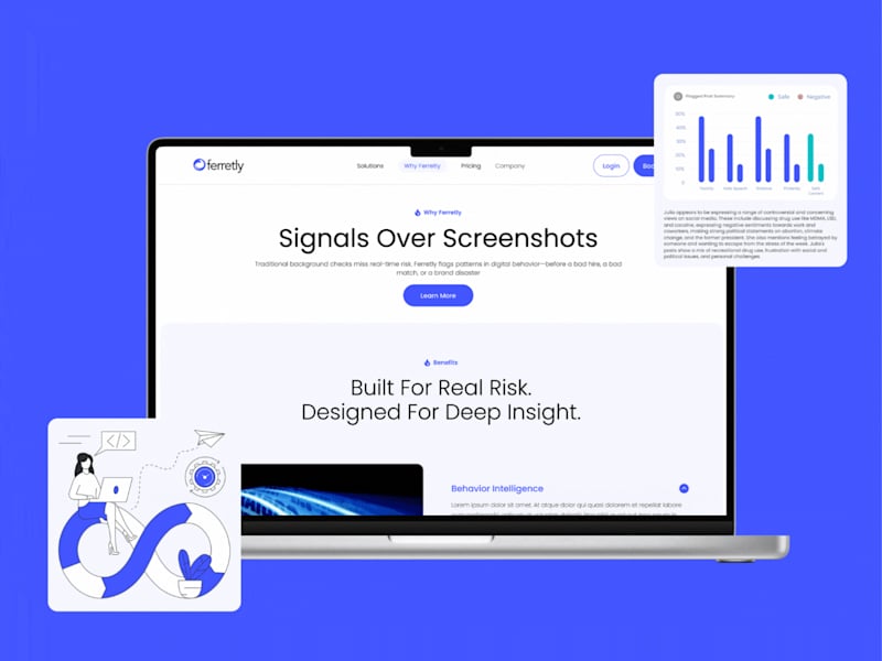 Cover image for Ferretly Website Rebuild  Webflow Designer