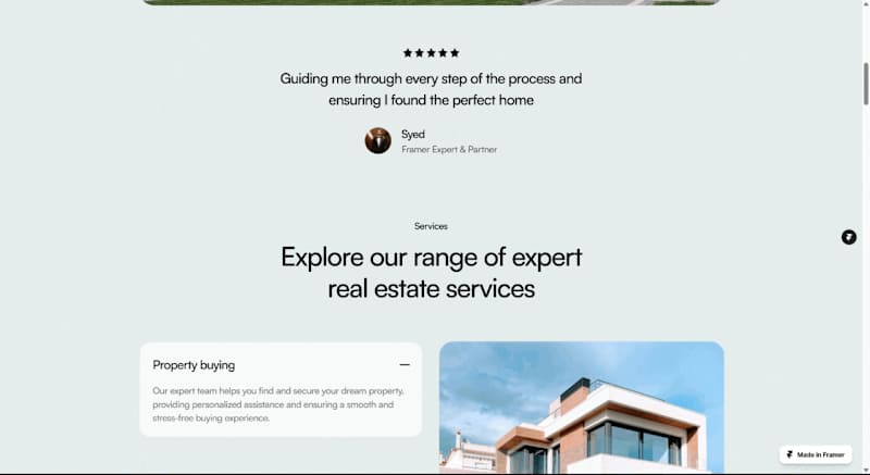 Cover image for Redefining Real Estate UX: HavenMark – A Framer-Powered Landing