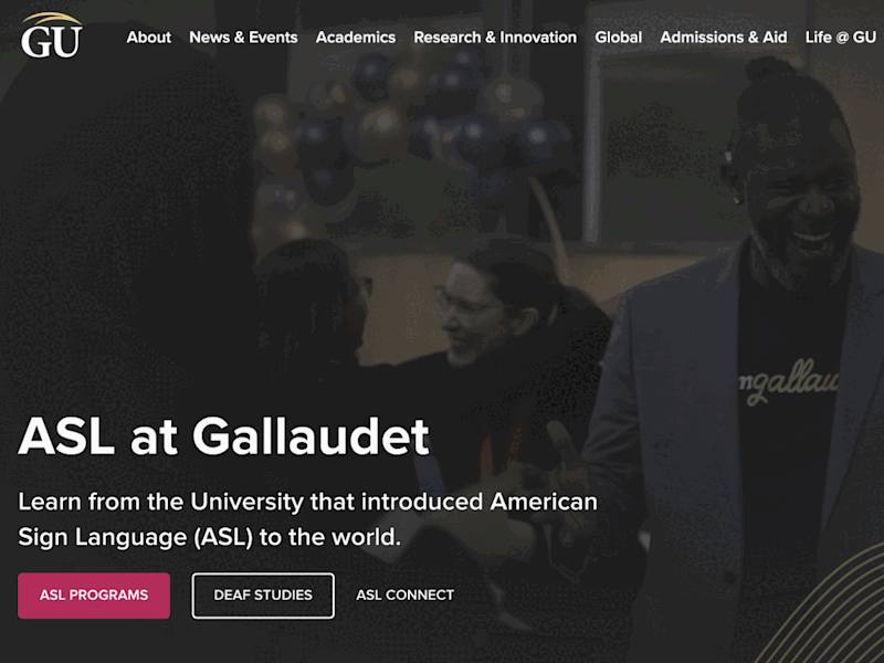 Cover image for Gallaudet University | Strategy. Design. Development