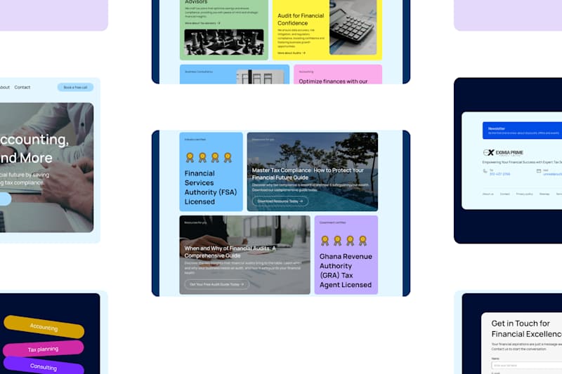 Cover image for Tax Consulting Firm Landing page in Framer