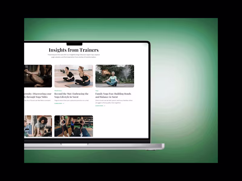 Cover image for Yoga Guru - Webflow Website