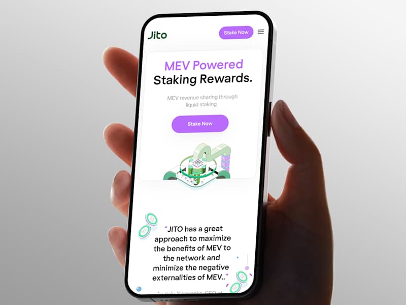 Cover image for Jito Landing Page Design and Development