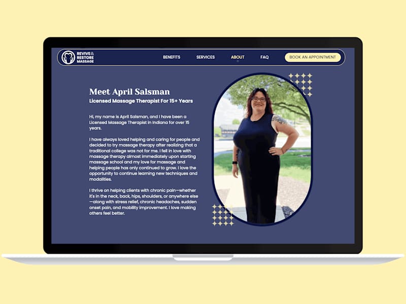 Cover image for Revive & Restore Massage Website & Branding