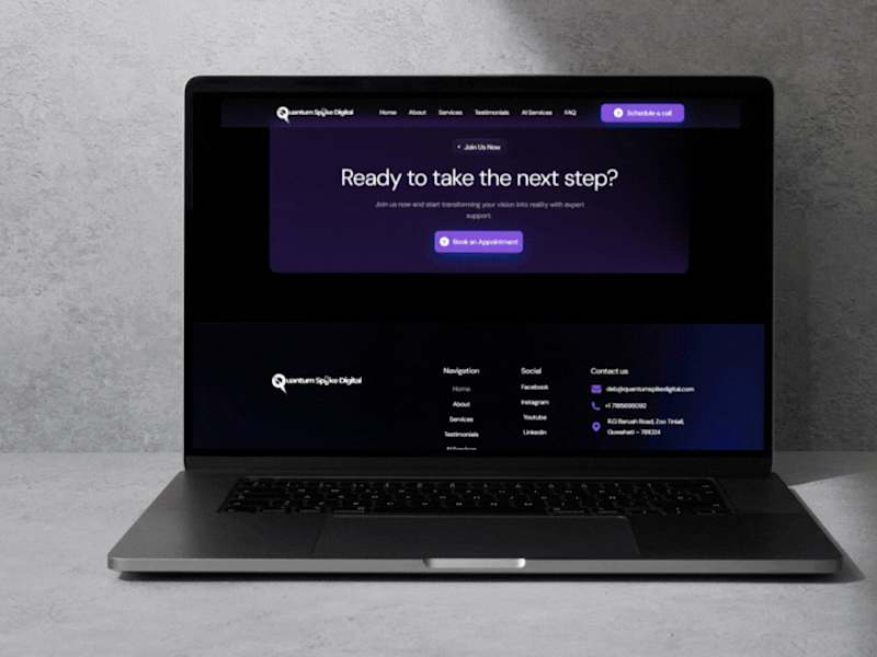 Cover image for Quantum spike Digital - Framer website