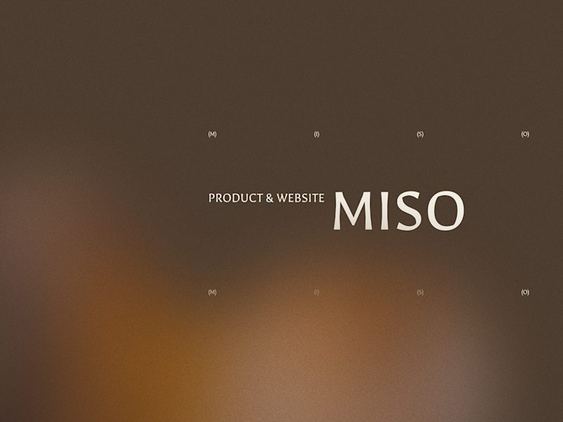 Cover image for Miso Brand Design