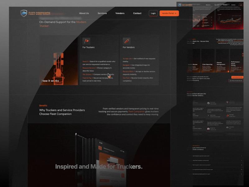 Cover image for Fleet Companion Service: Framer Website Development
