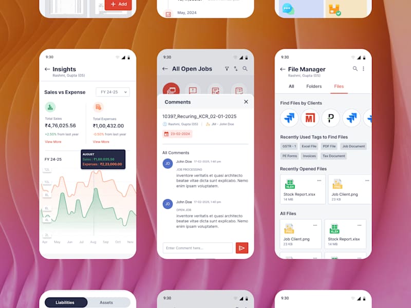 Cover image for Accounting Management - Mobile App Design