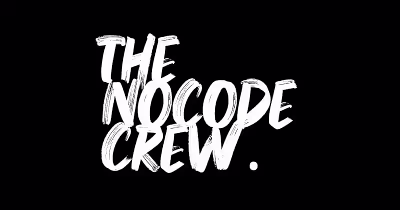 Cover image for The NoCode Crew — Brand Identity & Merch Creation