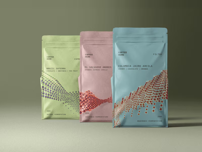 Cover image for Coffee Packaging with Abstract Pattern | Packaging design