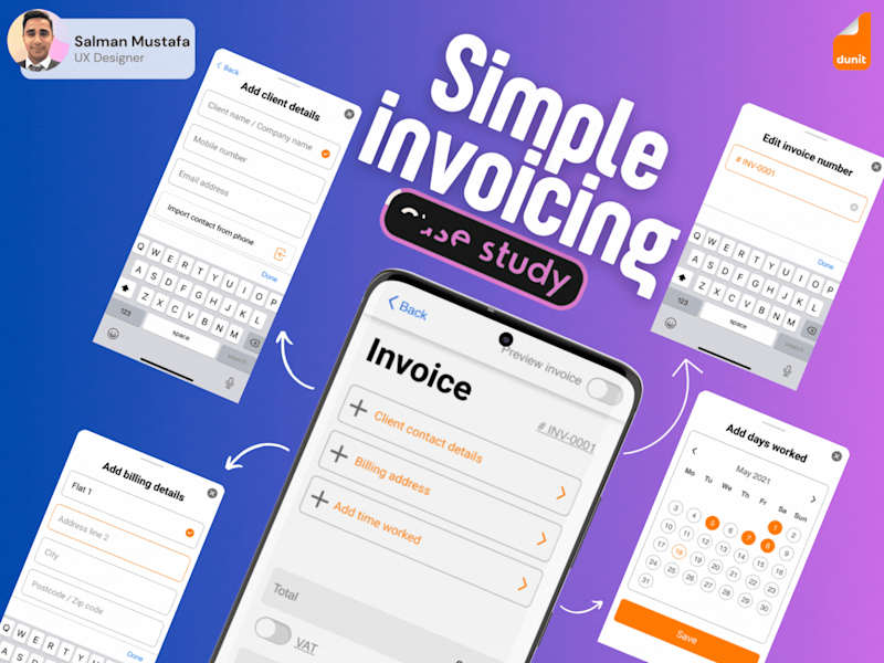 Cover image for UI/UX Designer, Dunit (UK-based GPS Invoicing Startup)
