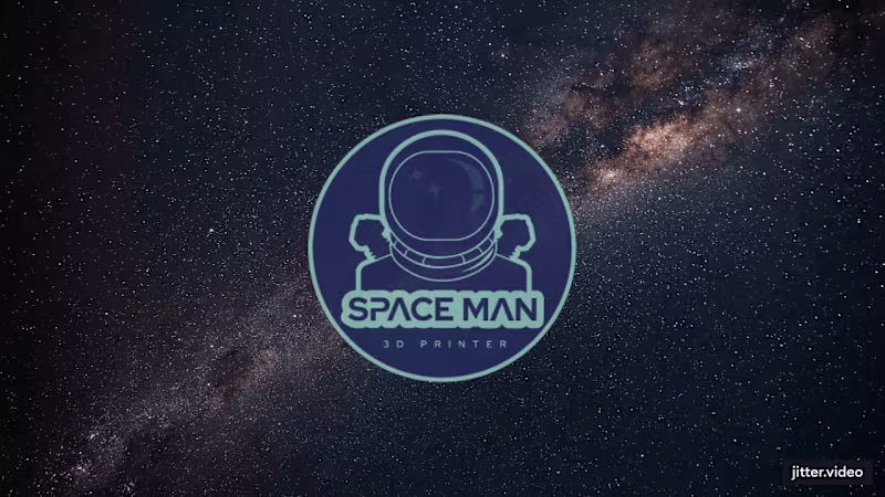 Cover image for Space Man 3D Printer Brand Design