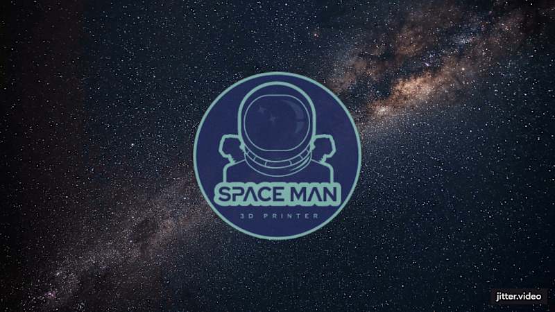 Cover image for Space Man 3D Printer Brand Design