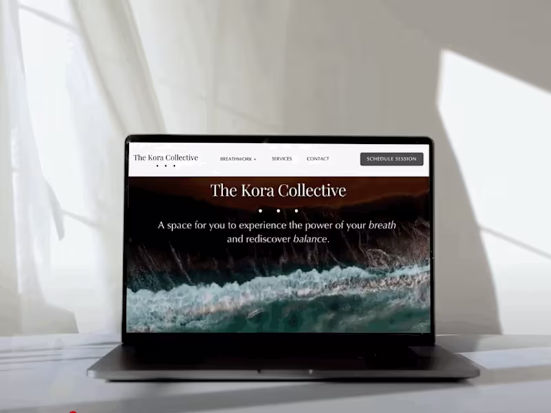Cover image for The Kora Collective Minimal Site Design