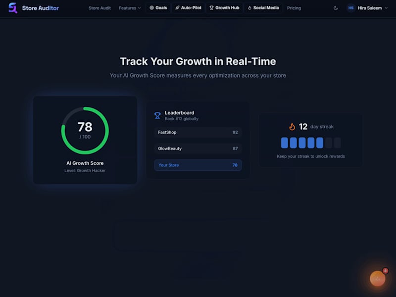 Cover image for Store Auditor – AI Shopify Conversion Audit Tool