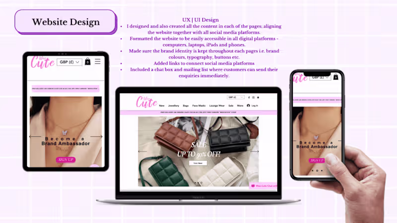 Cover image for E-Commerce Accessories Store | Website Design & Development 