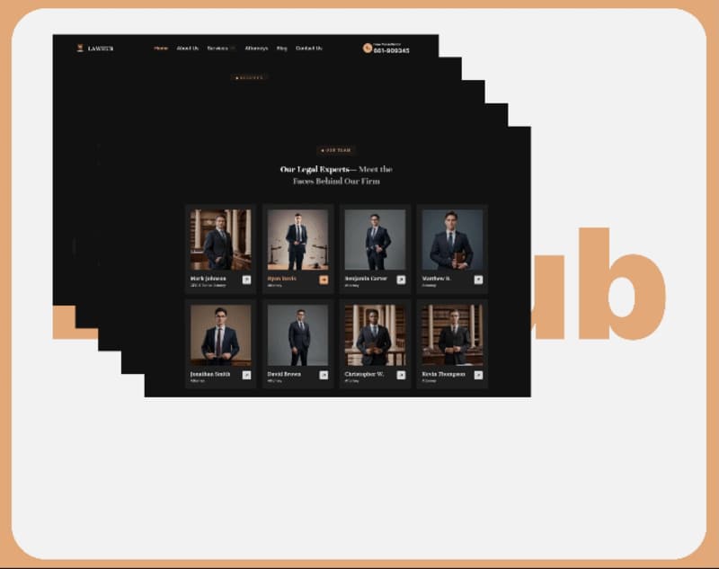 Cover image for ⚖️ LawHub- Design and Framer Development | Framer Template