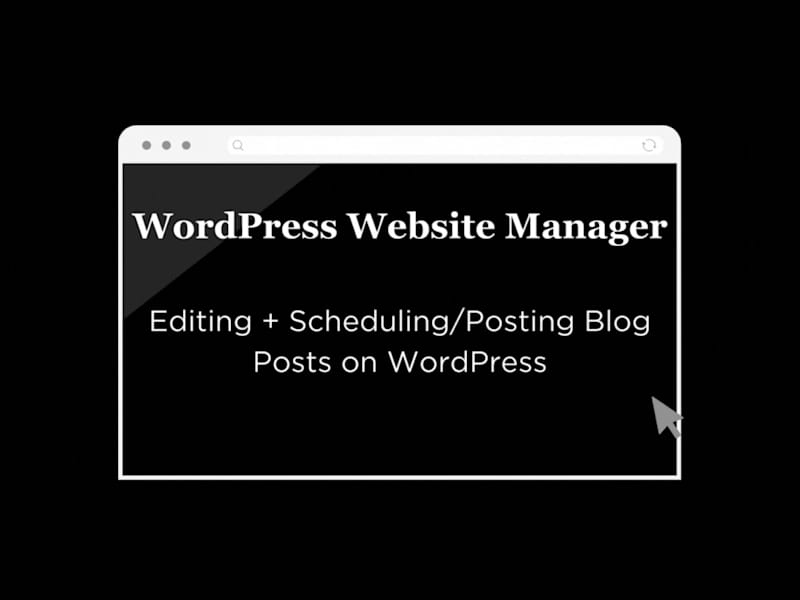 Cover image for Editing + Scheduling/Posting Blog Posts on WordPress
