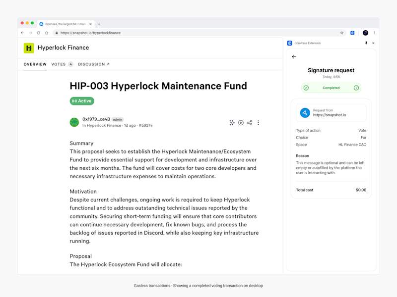 Cover image for Corepass Browser Wallet extension. 