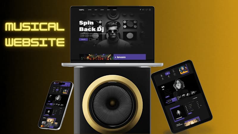 Cover image for Musical website (taken from a refrence)